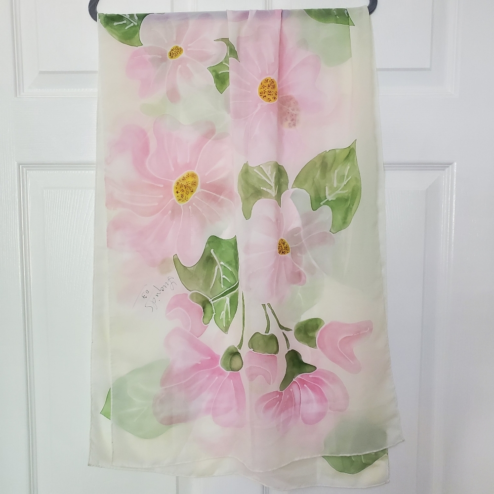 HANDMADE Floral scarf